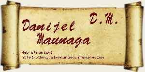 Danijel Maunaga vizit kartica